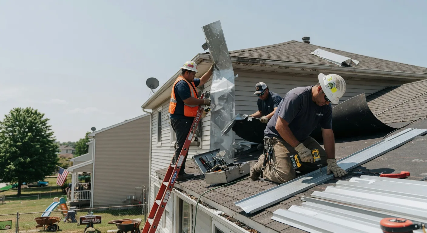 Storm Damage Metal Roof Repair in Rock Tavern, NY